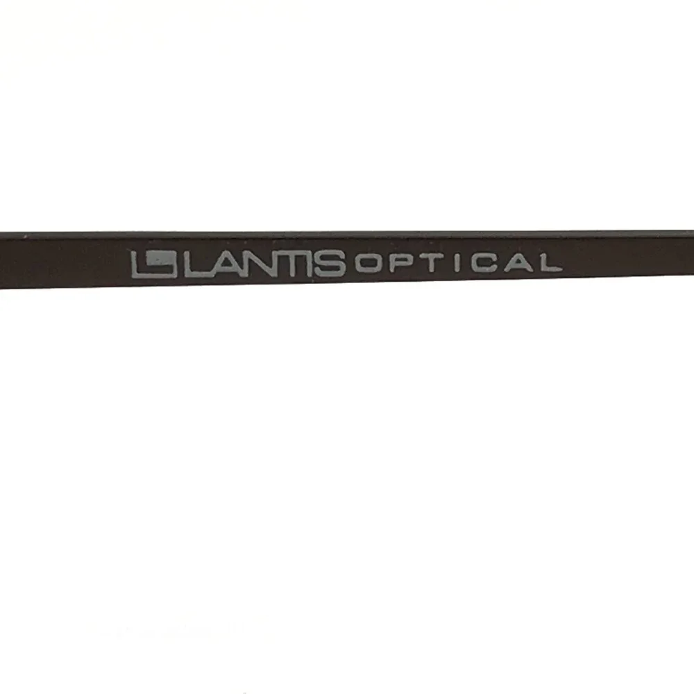 Lantis Optical Eyeglasses Frames L7009 BRN Brown Square Wire Rim 58-19-150